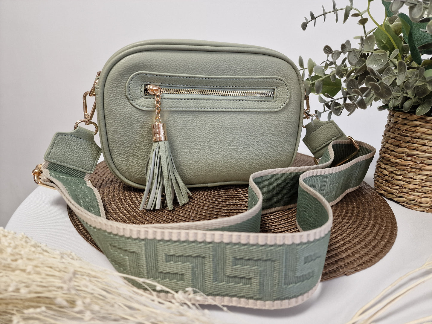 Sac Flora Vert d'Eau