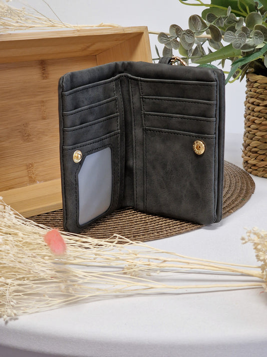 Portefeuille Noir à Fermeture