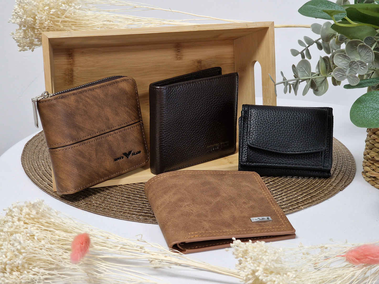 Portefeuille Marron Foncé Homme