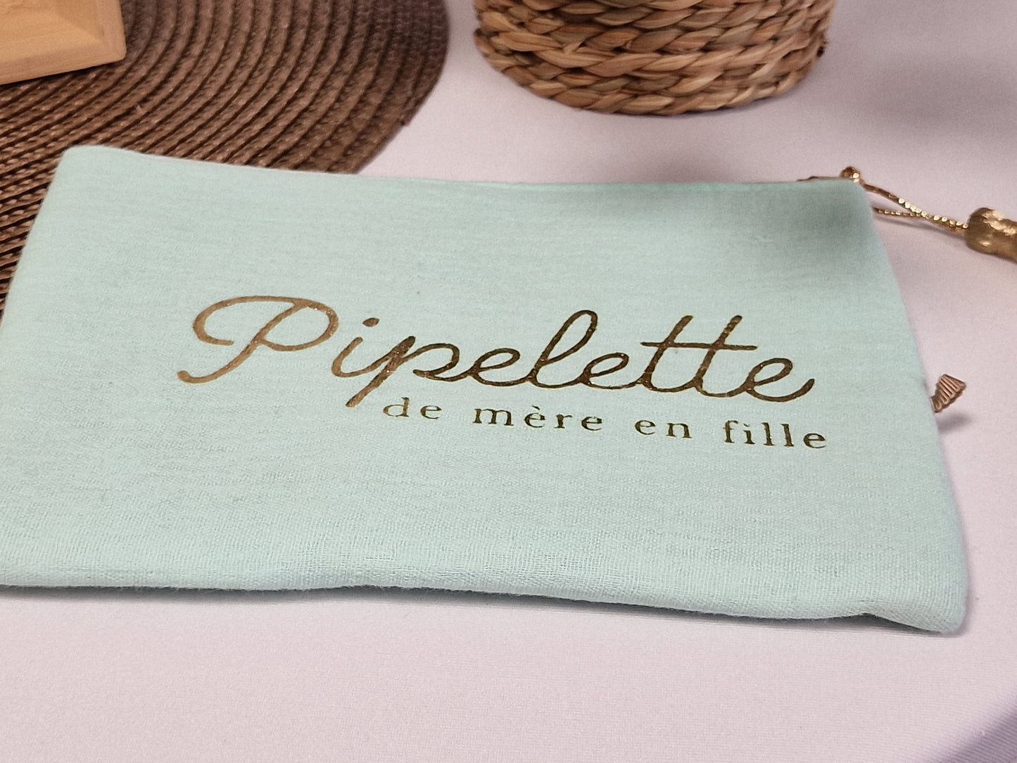 Les Pochettes à Message Bleu Turquoise
