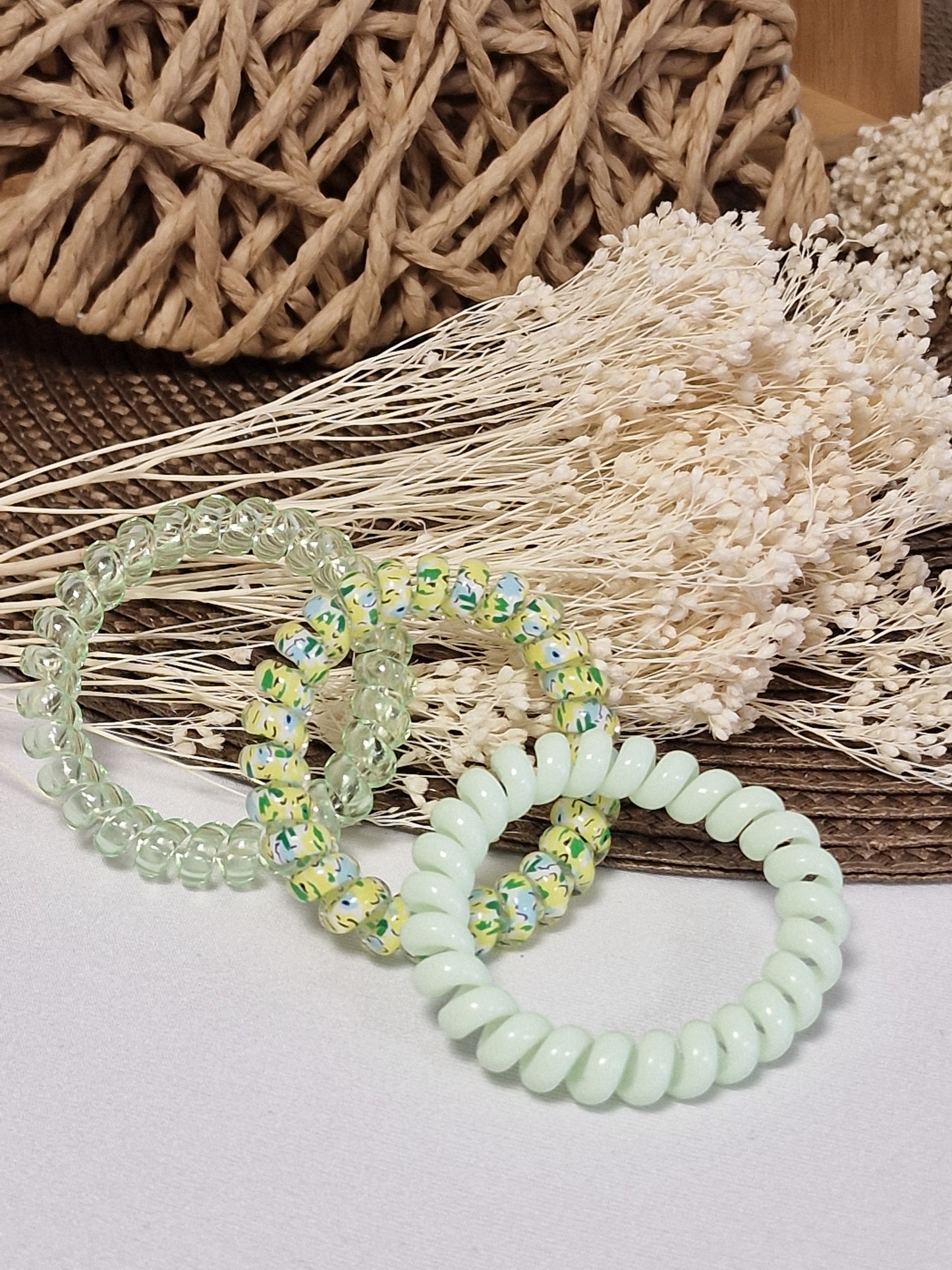 Les Accessoires à Cheveux - Lots de 3 élastiques Spirales