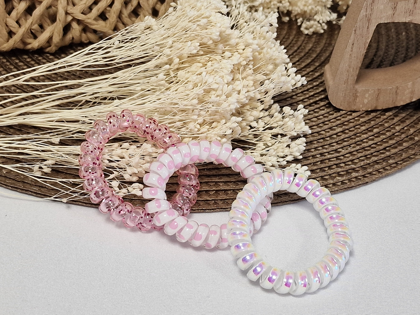 Les Accessoires à Cheveux - Lots de 3 élastiques Spirales