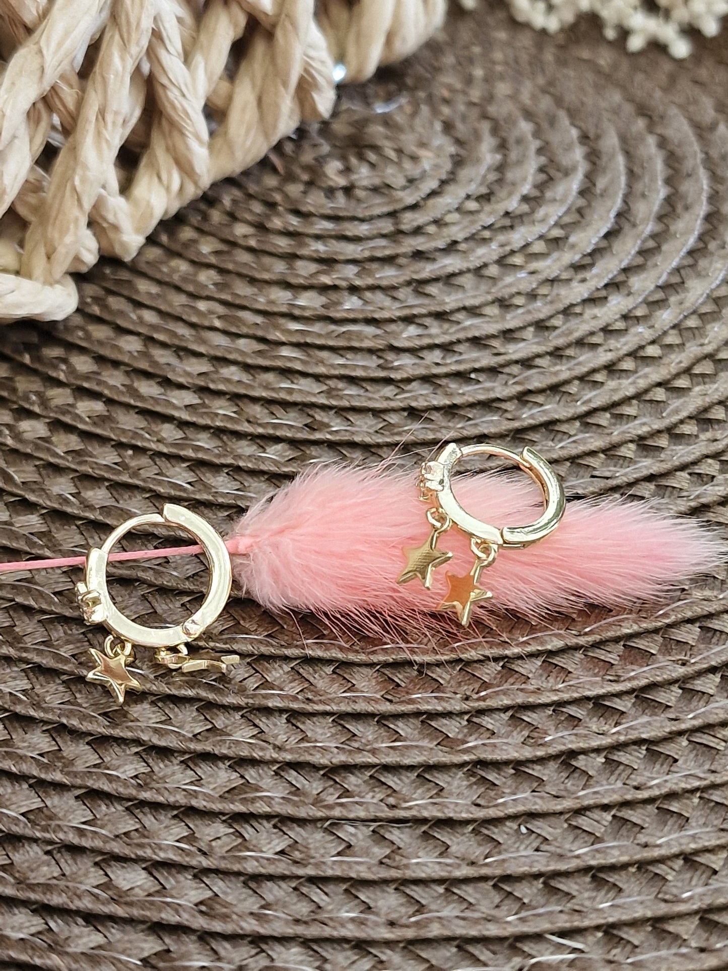 Notre Collection de Bijoux - Boucle d'Oreille Pendante Etoilé