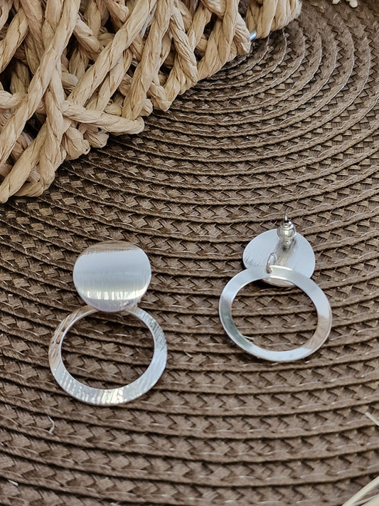 Notre Collection de Bijoux - Boucle d'Oreille Argenté