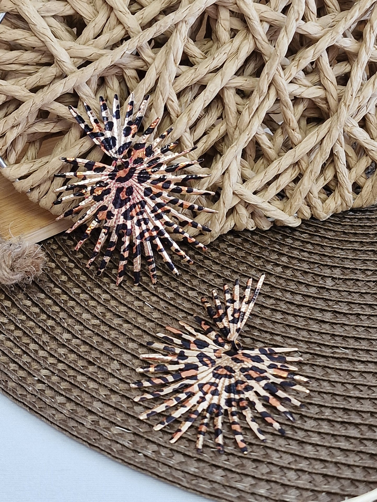 Notre Collection de Bijoux - Boucle d'Oreille Léopard