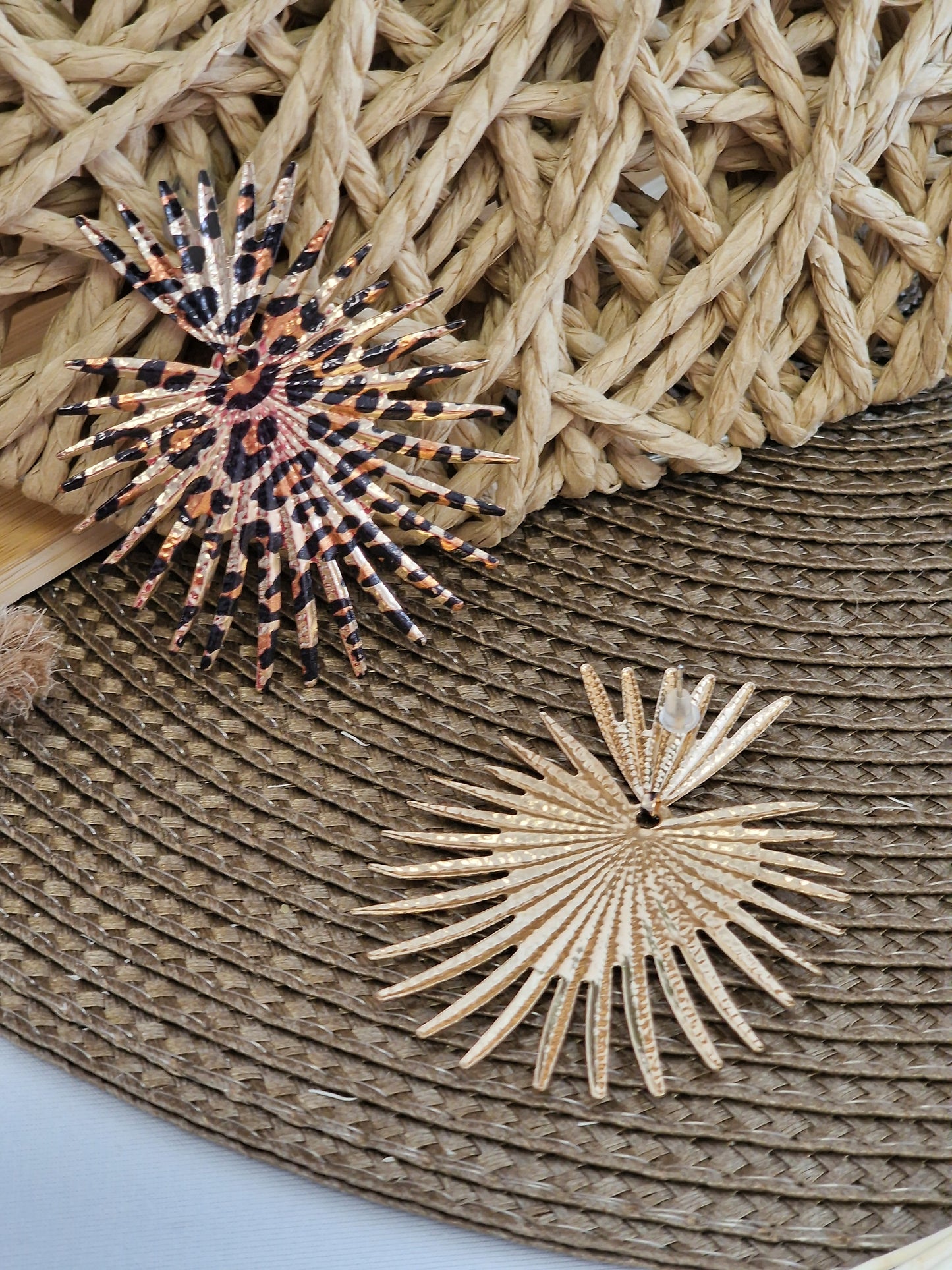Notre Collection de Bijoux - Boucle d'Oreille Léopard