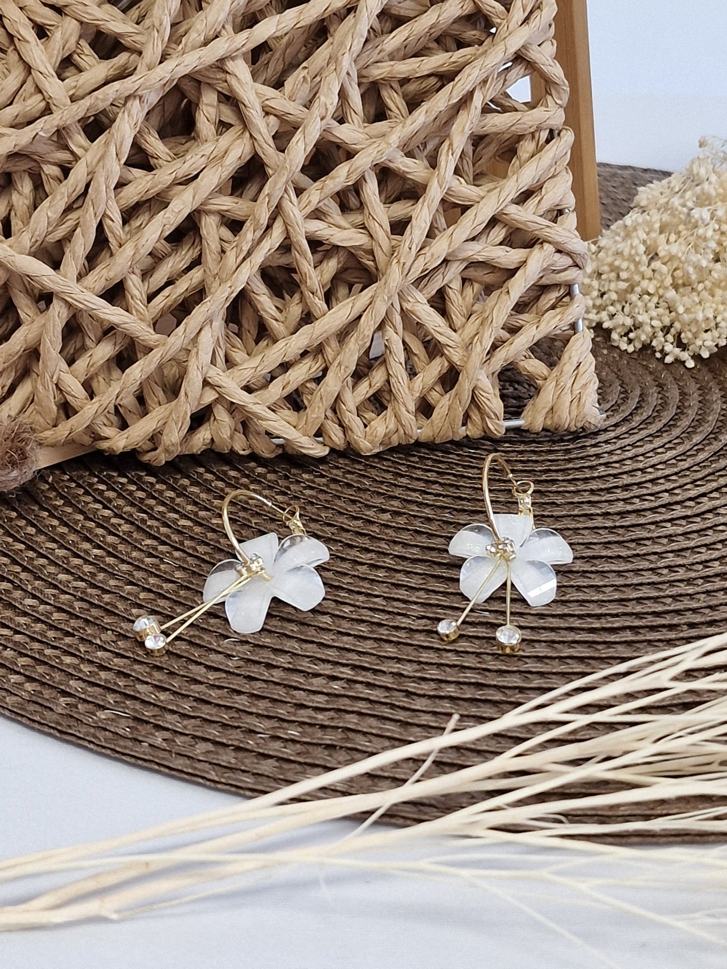 Notre Collection de Bijoux - Boucle d'Oreille Fantaisie à Strass