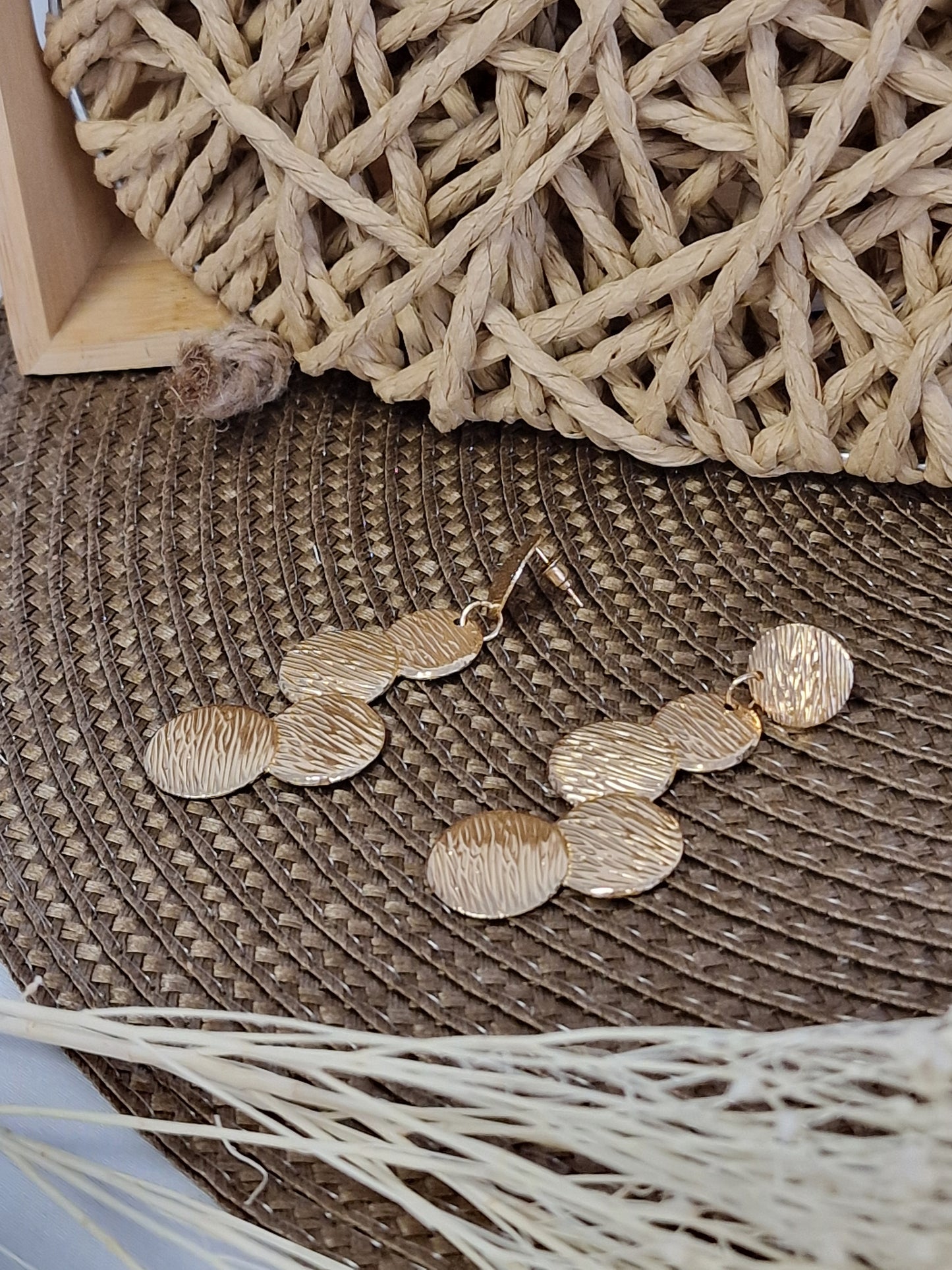 Notre Collection de Bijoux - Boucle D'oreille Petit Rond Doré