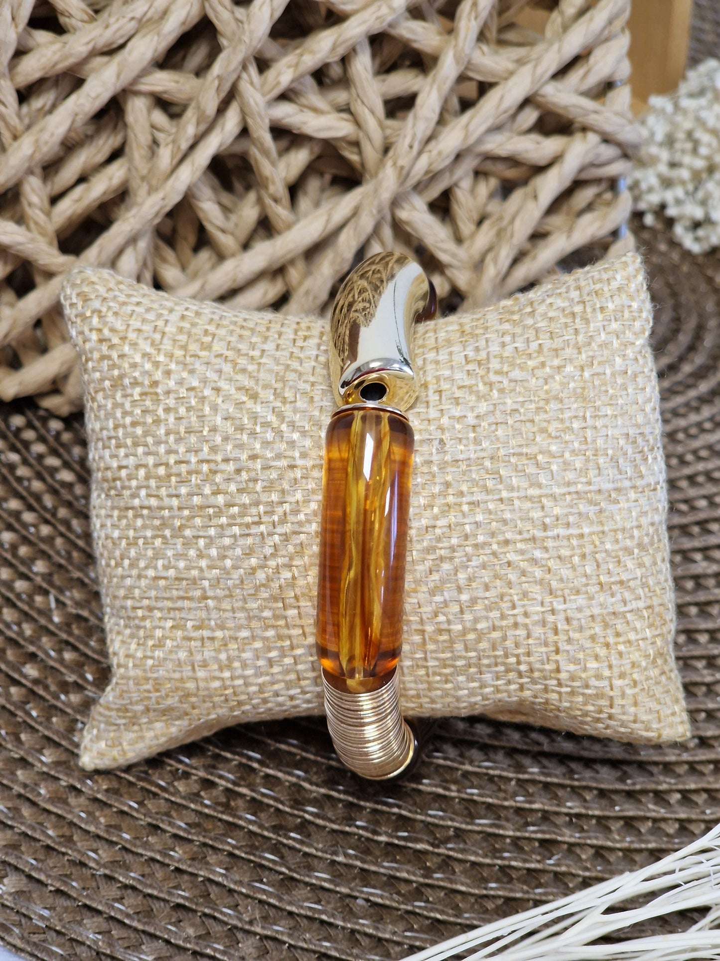 Our Jewelry Collection - Brown Gold Bangle Bracelet