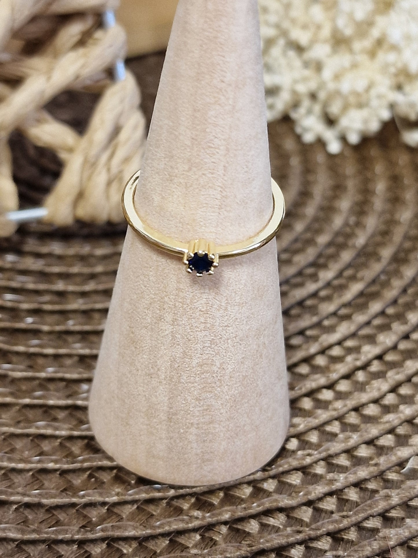 Notre Collection de Bijoux - Bague Dorée Perle Noire