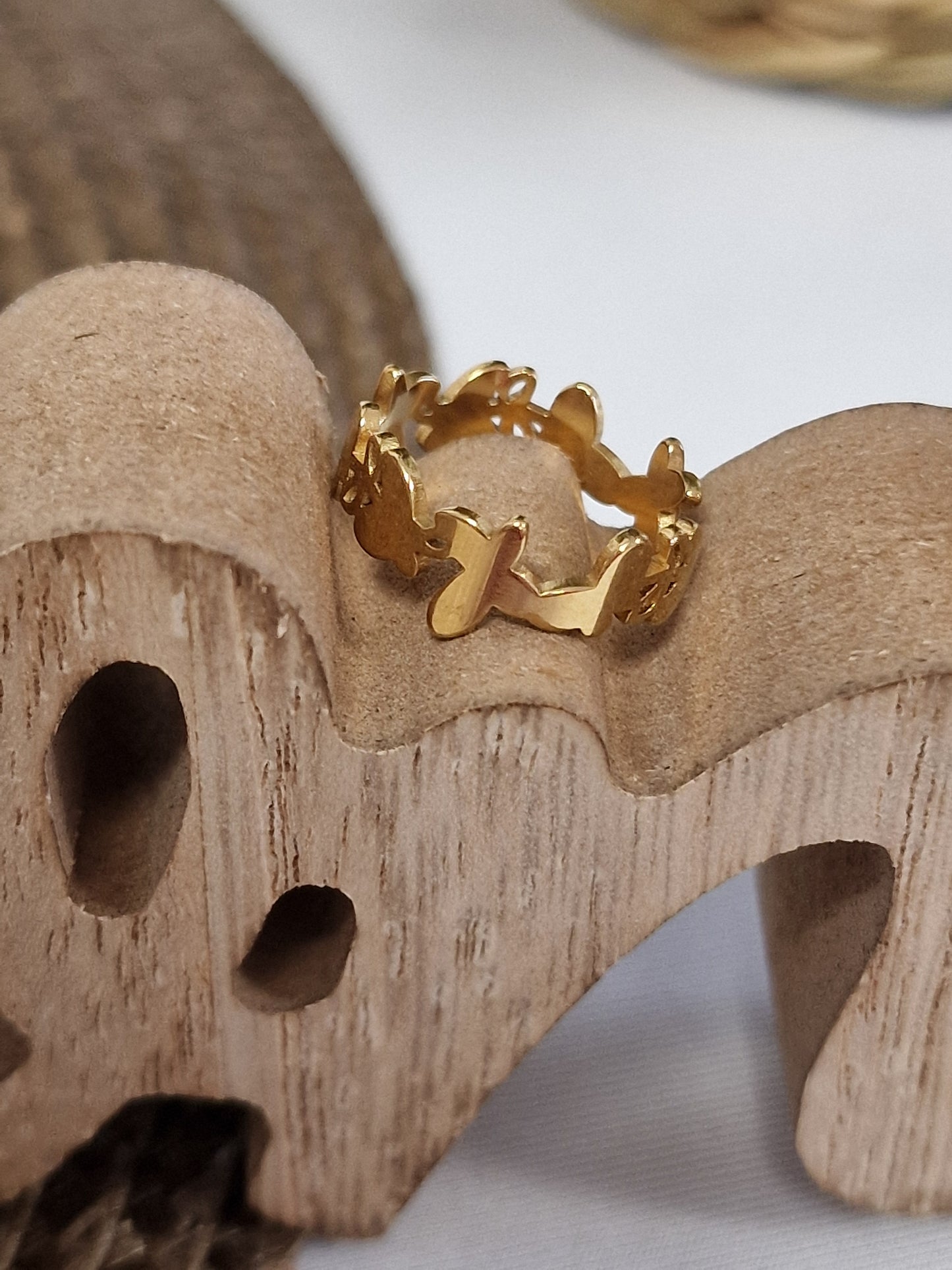 Notre Collection de Bijoux - Bague Ado Papillon Doré