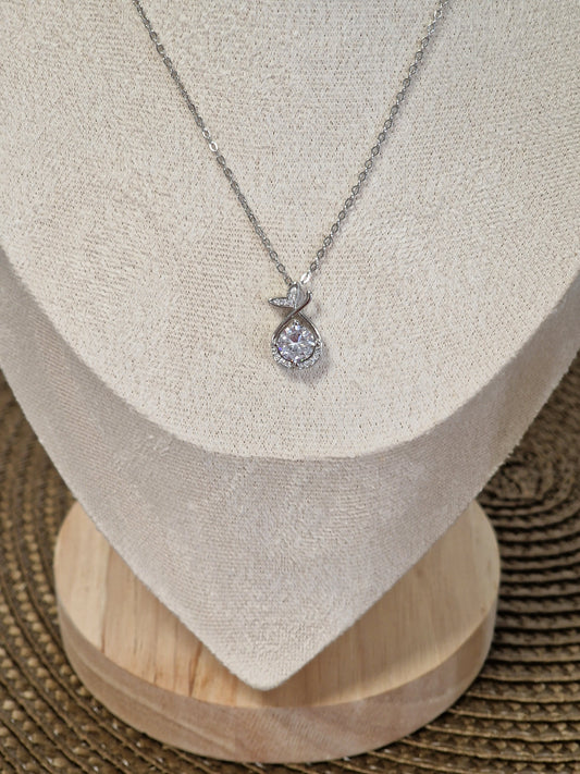 Notre Collection de Bijoux - Pendentif perle argenté