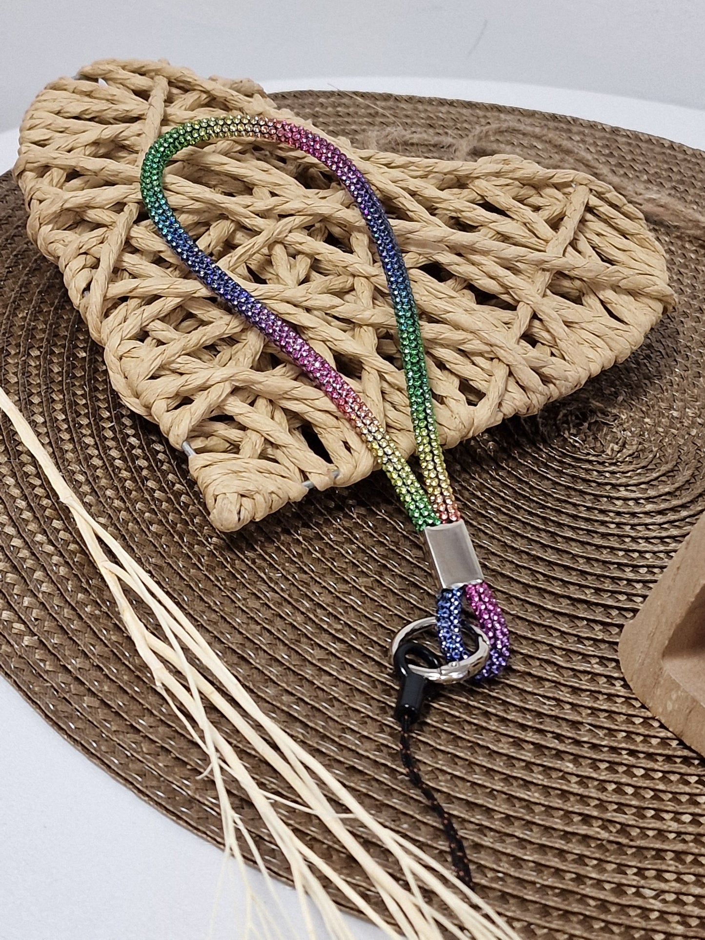 Dragonne strass Multicolore