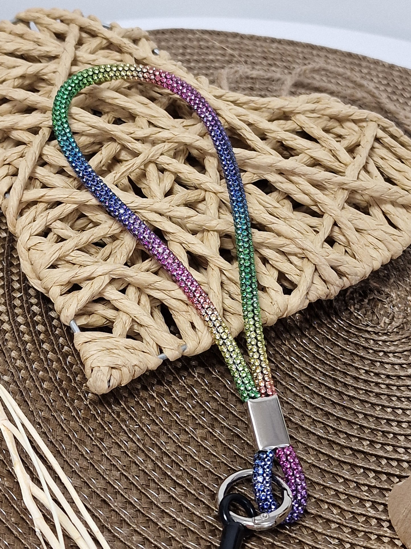 Dragonne strass Multicolore