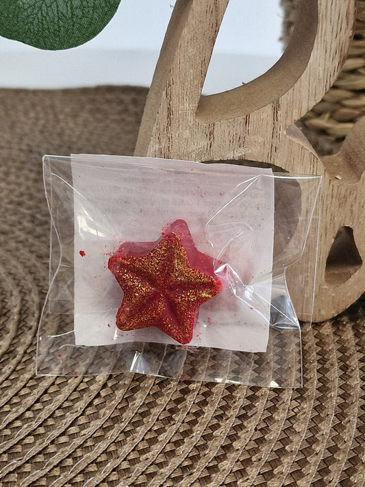 Nos Bougies Gourmandes - Etoile Fondante Gourmande Senteur Pomme d'Amour - Lots de 3 fondants aux choix