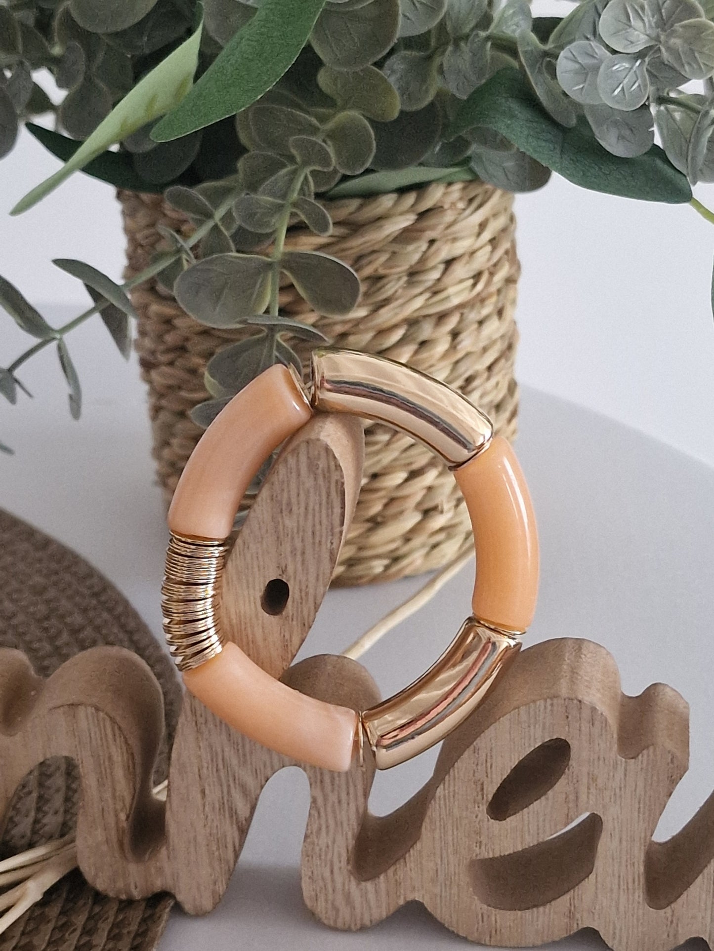 Our Jewelry Collection - Orange Gold Bangle Bracelet