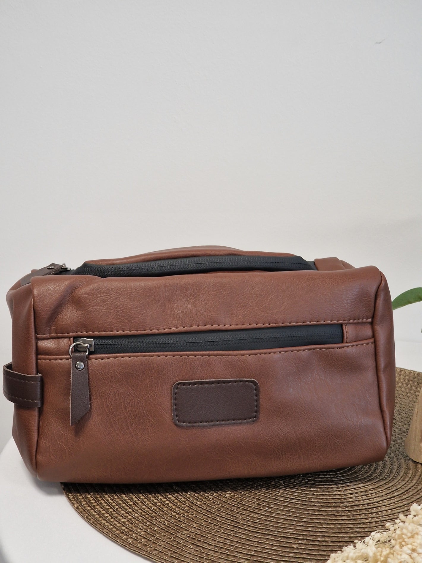 Brown Men's Toiletry Bag