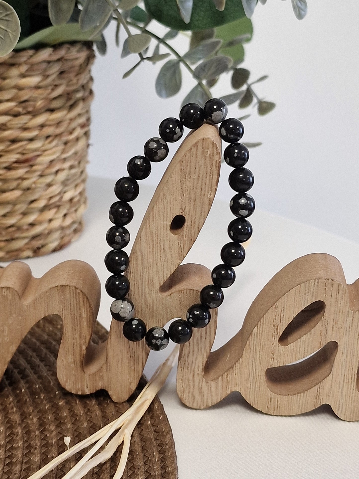 Our Jewelry Collection - Men's Natural Pearl Bracelet Black Gray