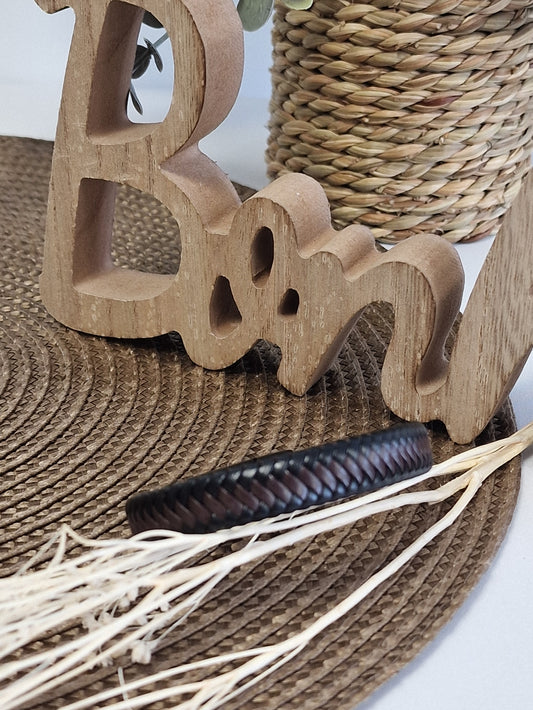 Notre collection de Bijoux - Bracelet Masculin Tressé Tabac