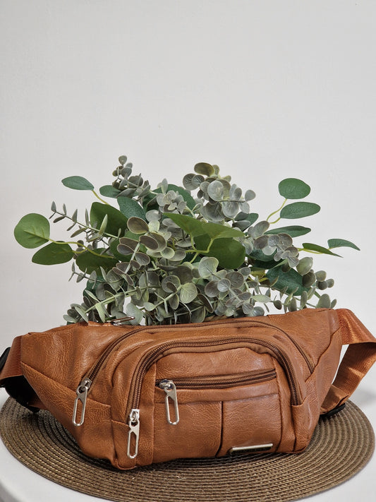 Sac Banane Masculine Marron