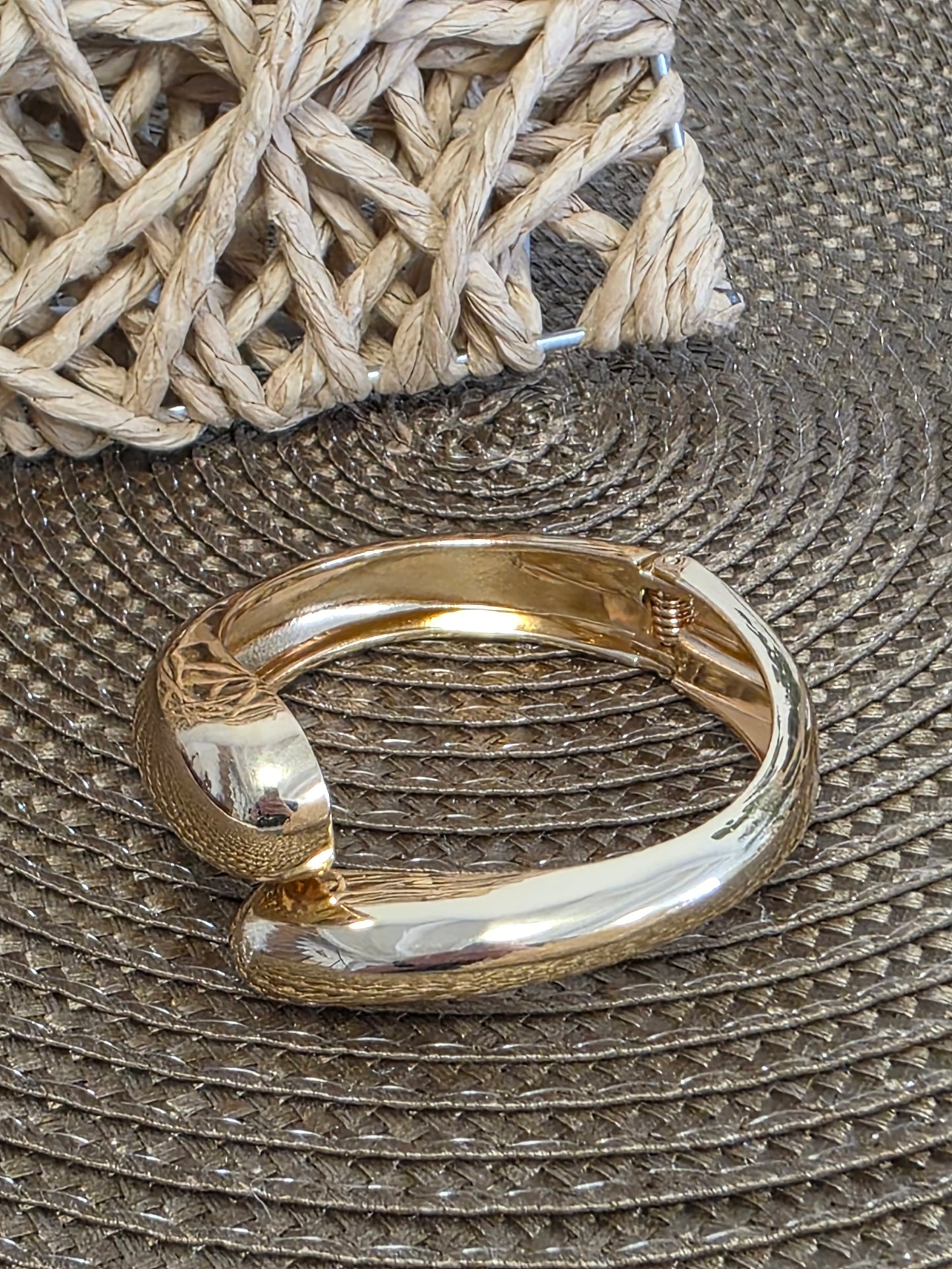 Notre Collection de Bijoux - Bracelet Manchette Doré