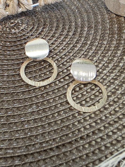 Notre Collection de Bijoux - Boucle d'Oreille Pendante Doré