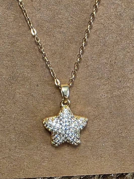 Notre Collection de Bijoux - Pendentif Etoilé Doré