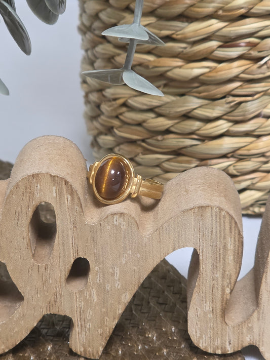 Notre Collection de Bijoux - Bague Vintage en Pierre de Soleil