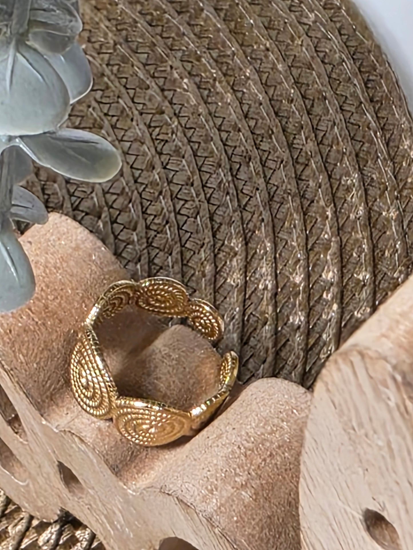 Notre Collection de Bijoux - Bague Grec Doré