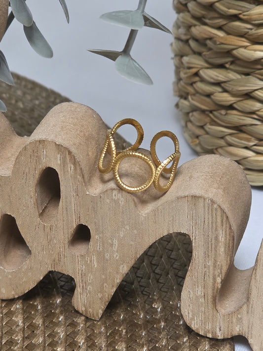 Notre Collection de Bijoux - Bague Grec Ronde Doré