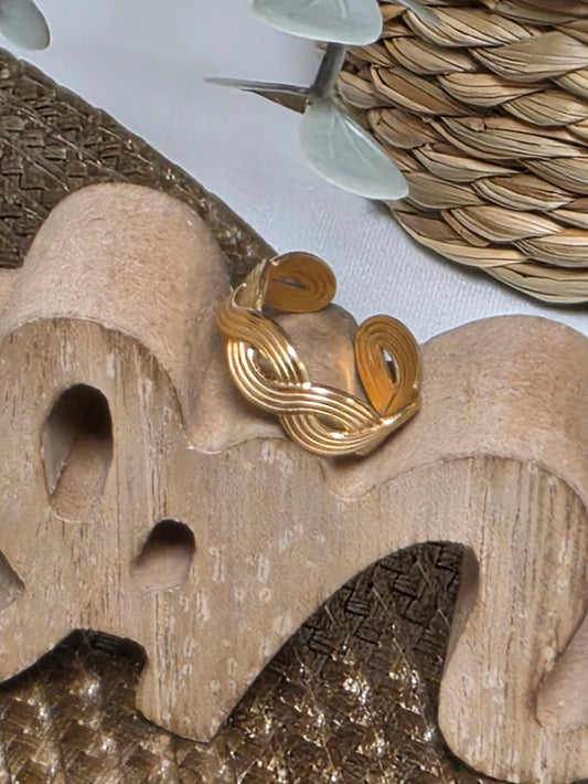 Notre Collection de Bijoux - Bague Torsadé Doré