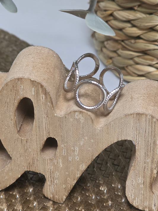 Notre Collection de Bijoux - Bague Grec Ronde Argenté