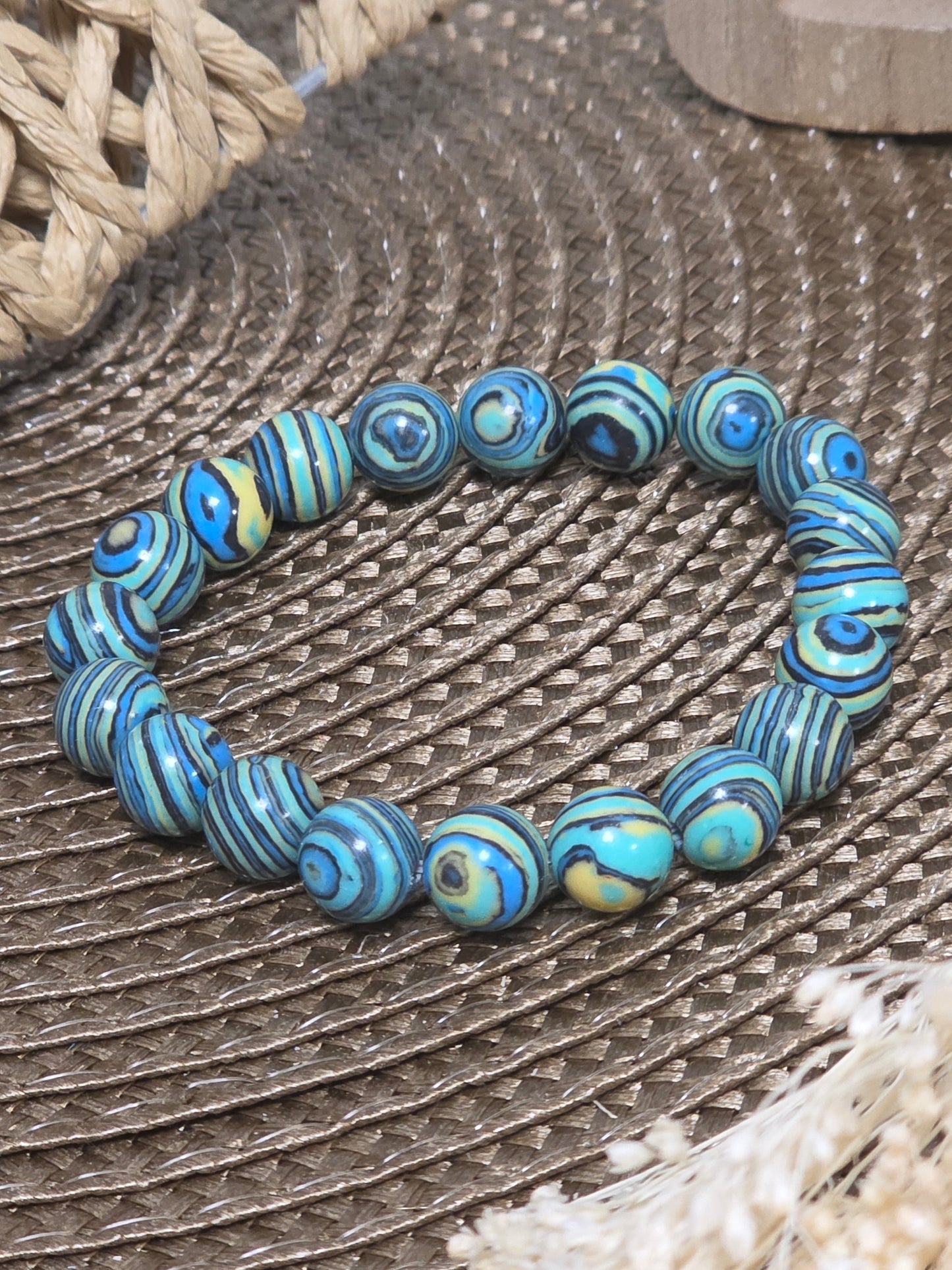 Our Jewelry Collection - Blue Malachite Men's Bracelet