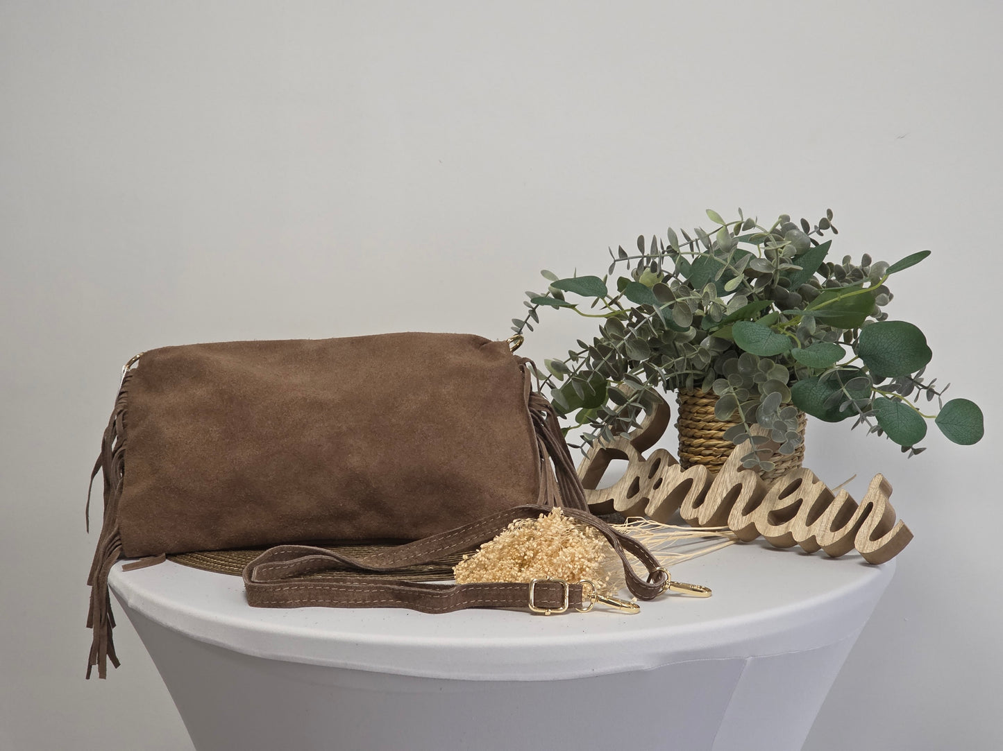 Roxane Taupe Bag