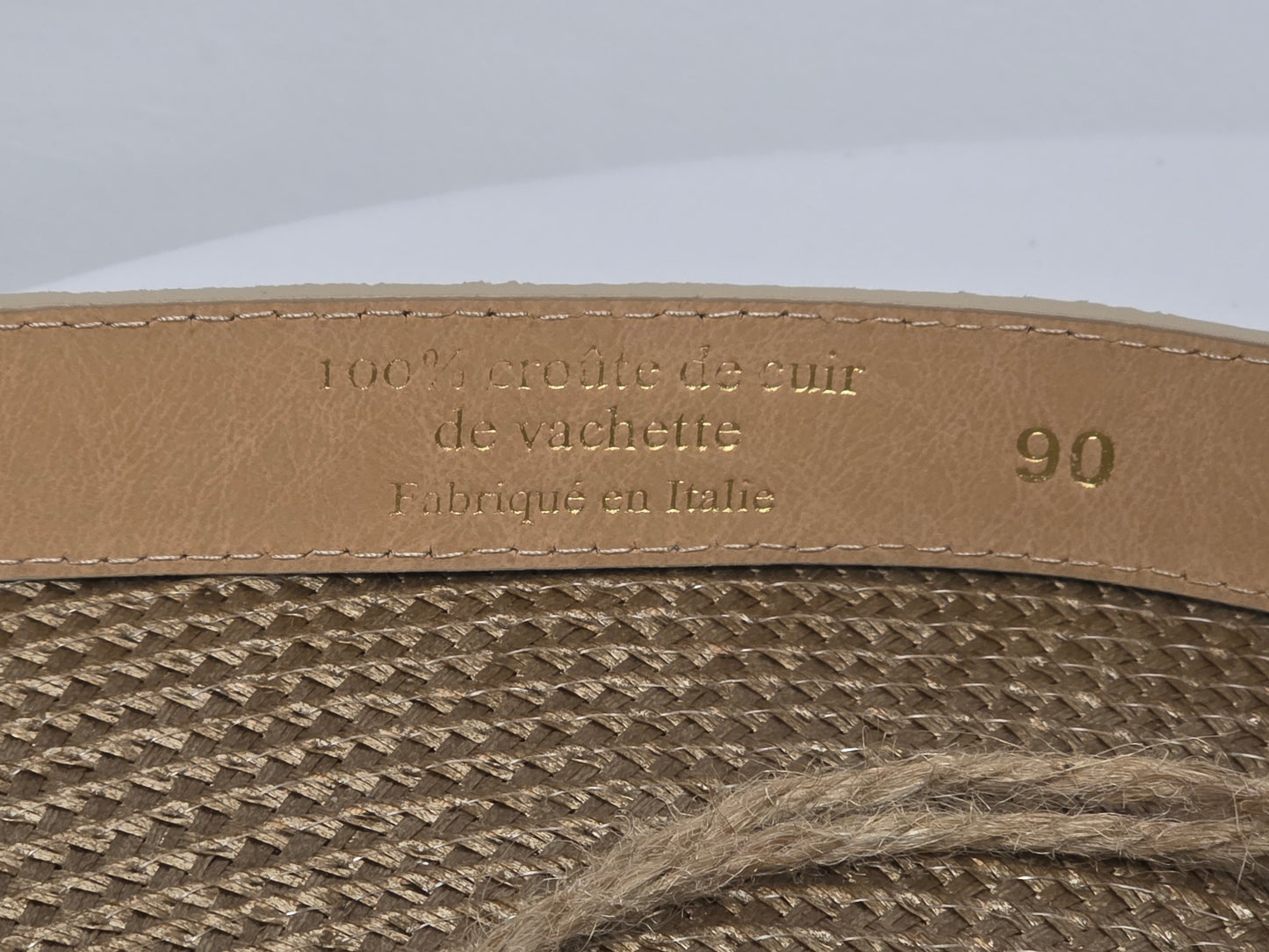 Ceinture Croûte de Cuir Léopard