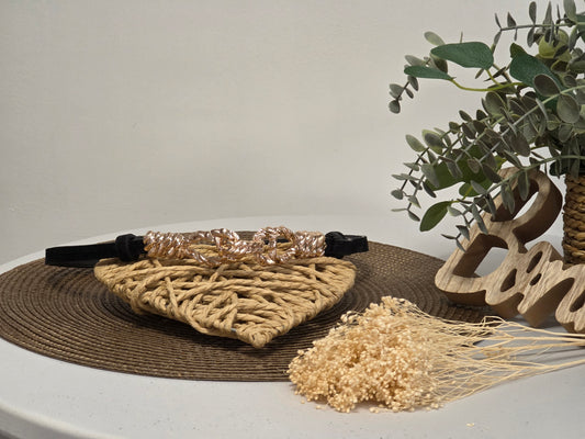 Ceinture Croûte de Cuir Noir