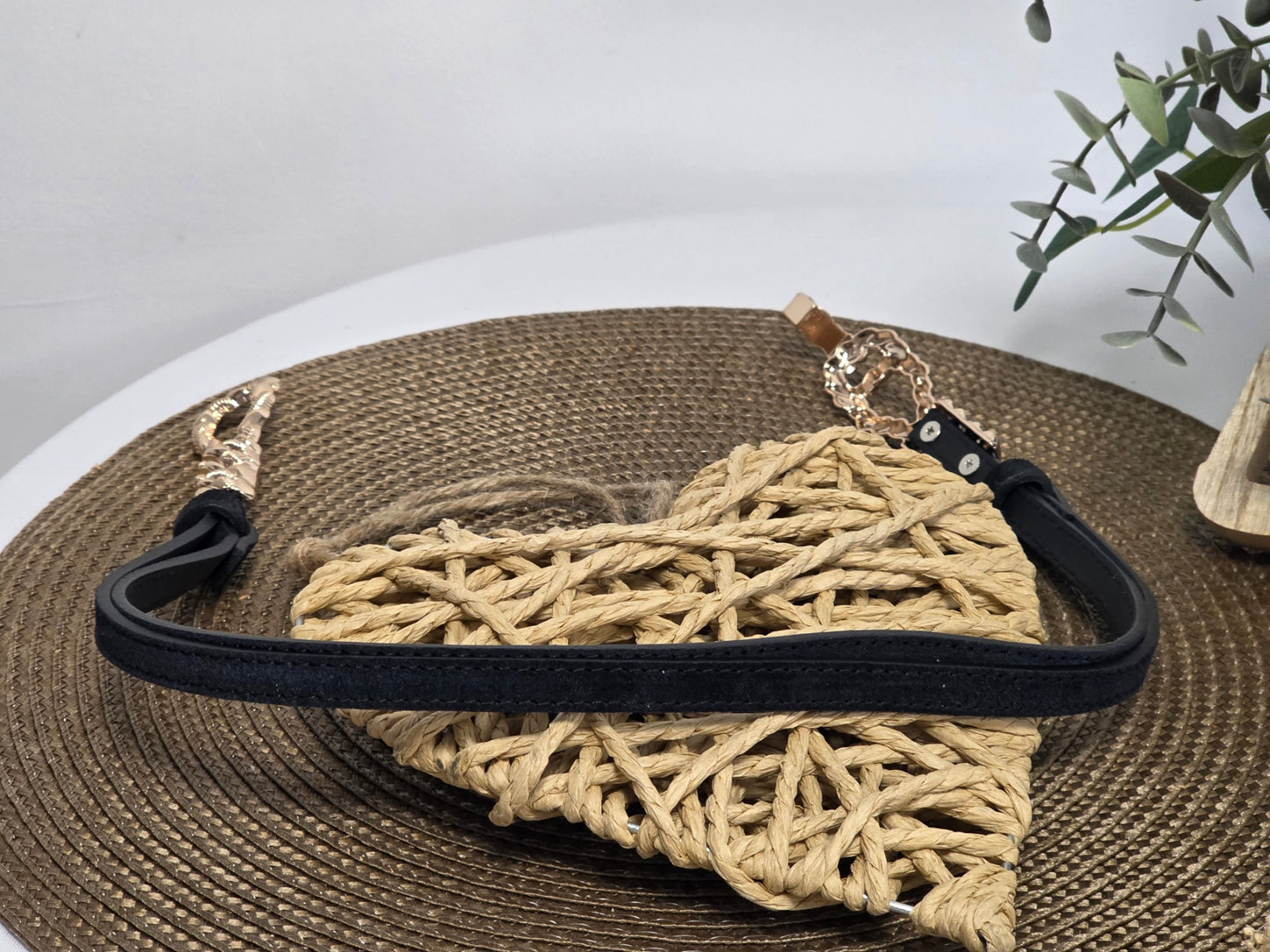 Ceinture Croûte de Cuir Noir