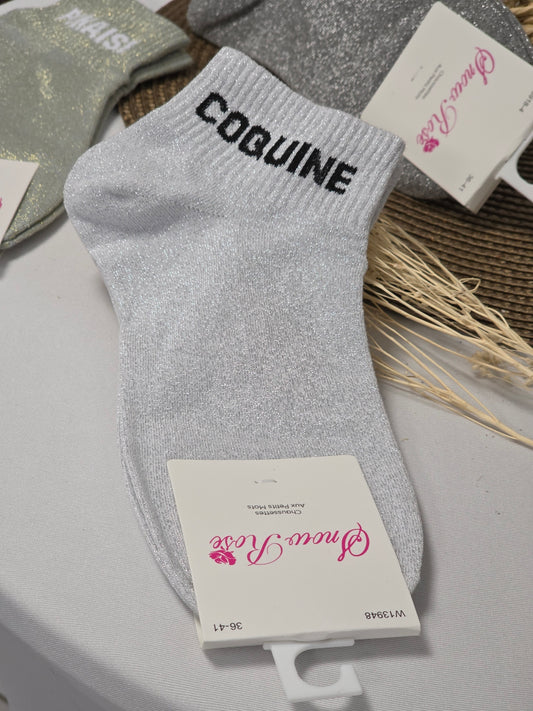 Naughty Glittery Socks Trio Set