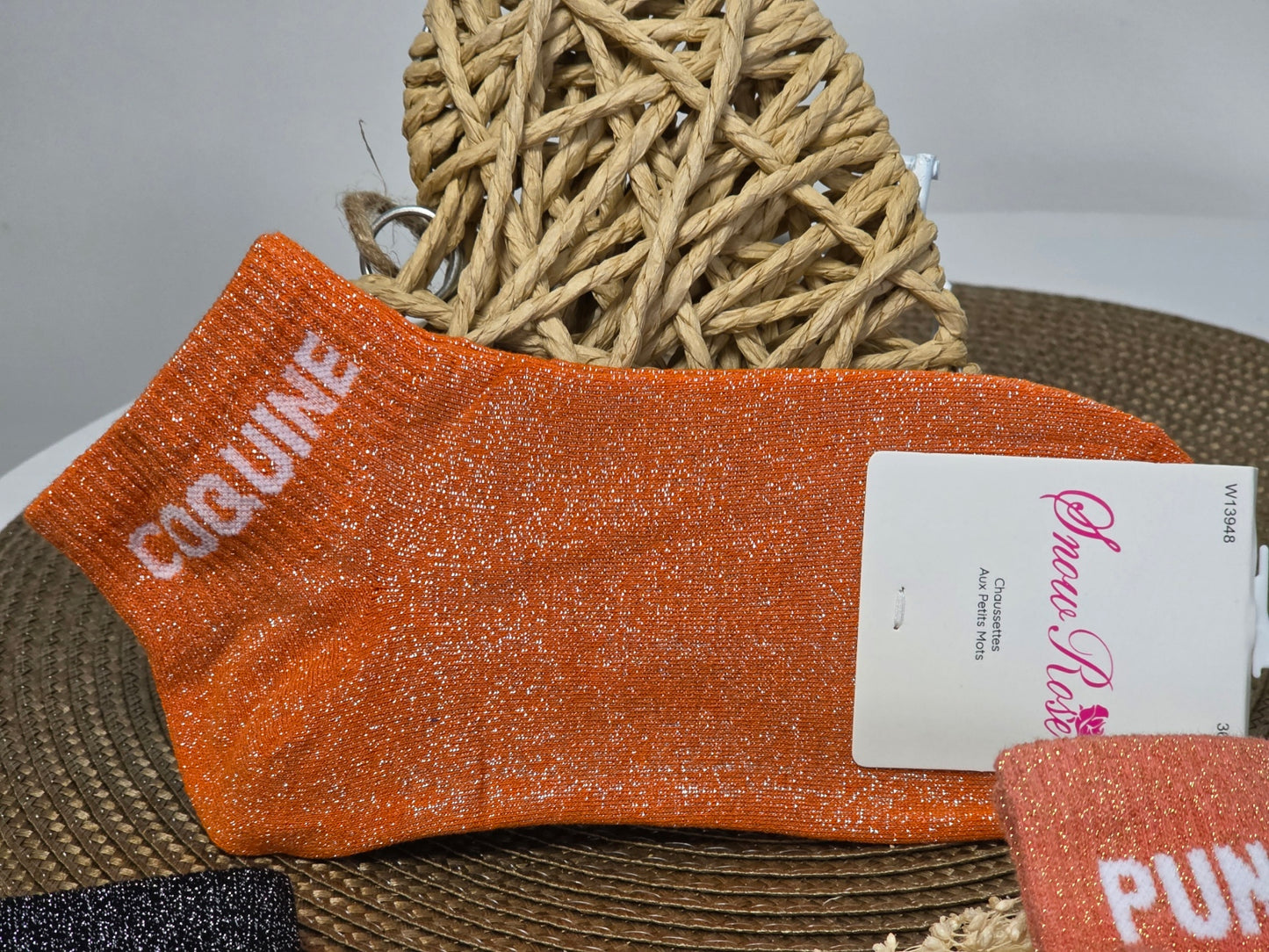 Trio Box Set of Glittery Pin Socks