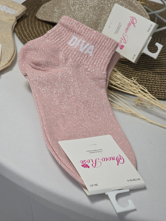 Diva Glitter Socks Trio Set
