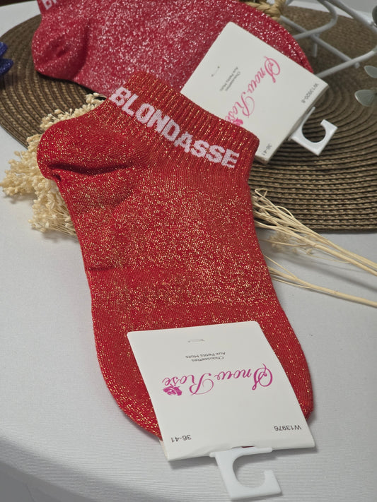 Coffret Trio Socquettes Pailletées Blondasse