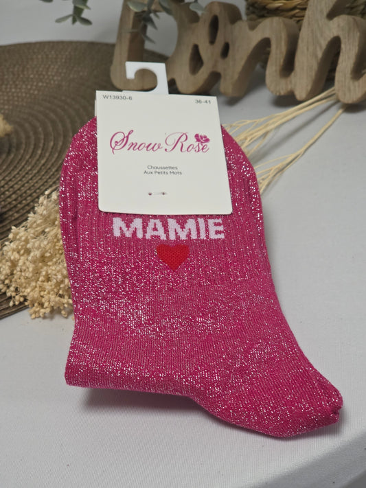 Coffret Trio Chaussettes Pailletées Mamie Fascinante