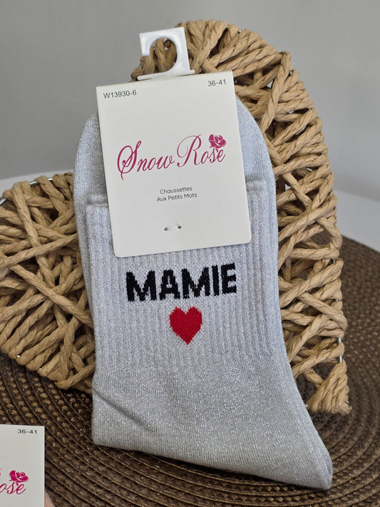 Coffret Trio Chaussettes Pailletées Mamie Fascinante