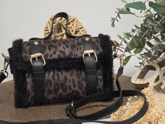 Sac Alma Noir Léopard