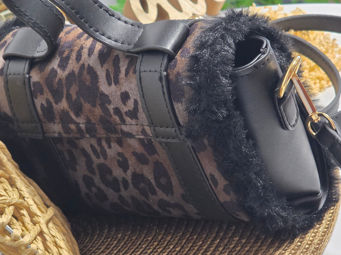 Sac Alma Noir Léopard