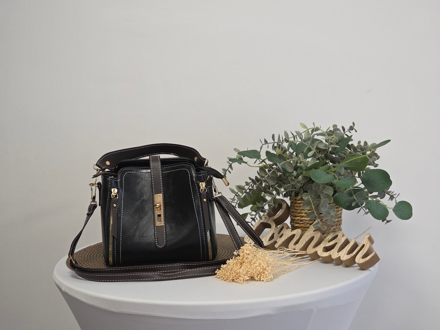 Lily Black and Brown Bag