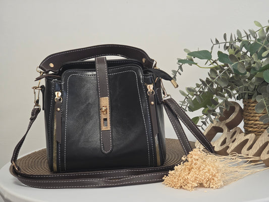 Sac Lily Noir et Marron