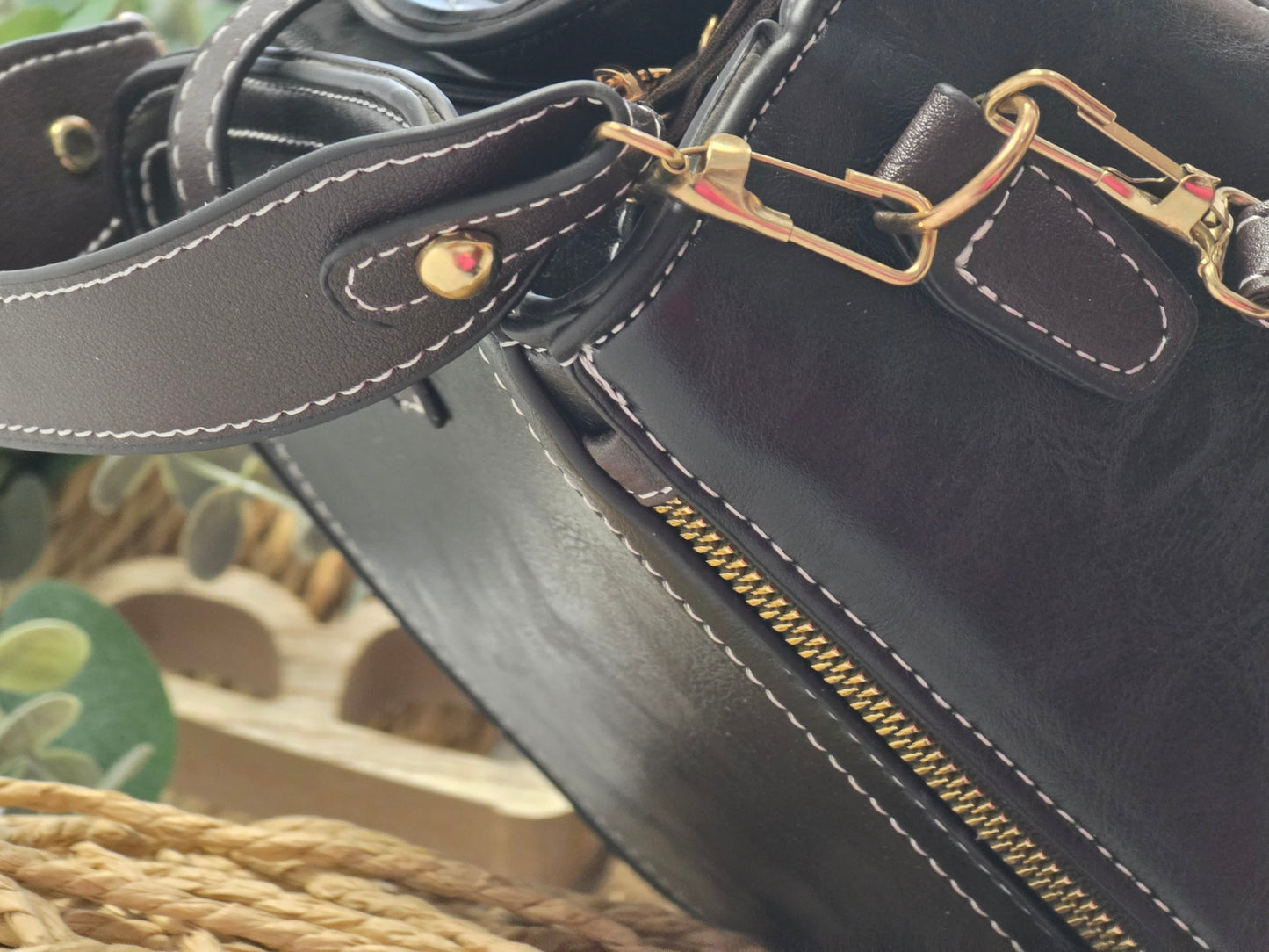 Lily Black and Brown Bag