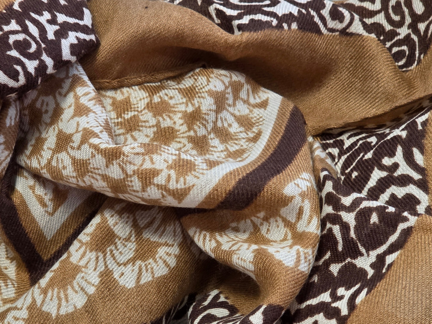 Foulard Femme Automne Hiver Maronné