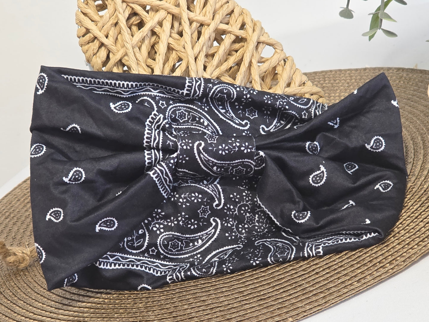 Navy Bandana Headband